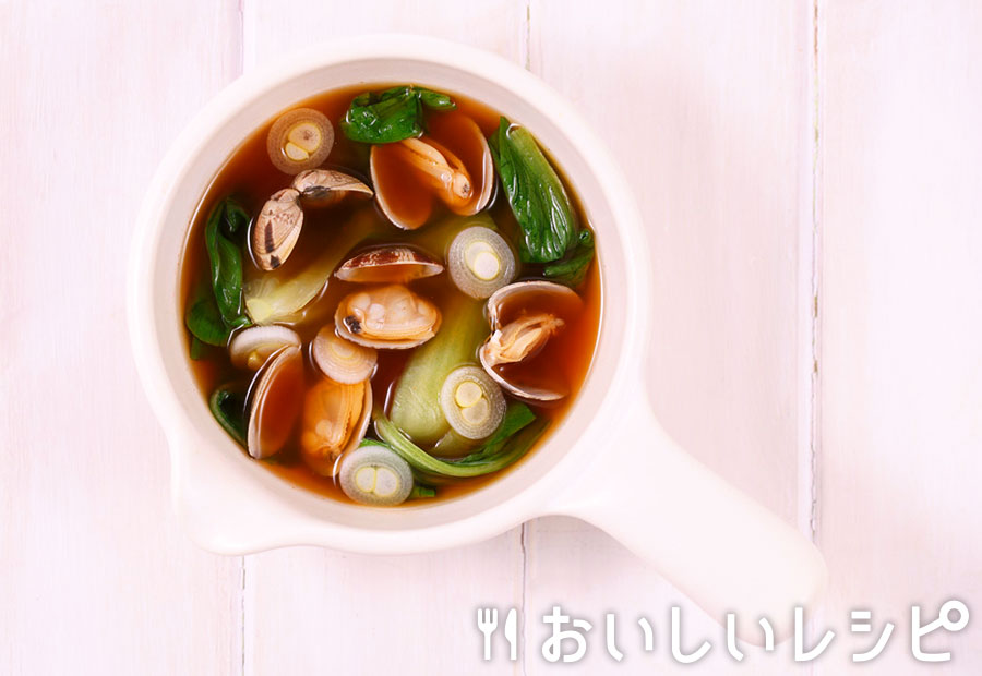 myおかずスープ ピリ辛!あさりとチンゲン菜
