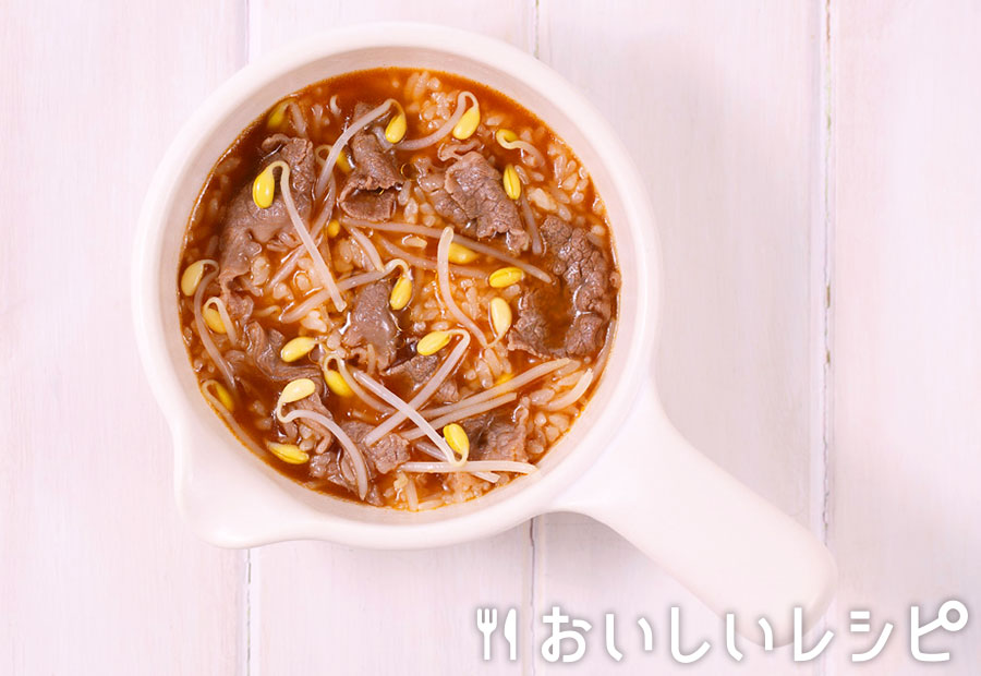 myおかずスープ 豆もやしと牛肉のキムチクッパ