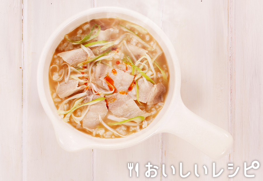 my主食スープ　豚バラの中華風雑炊