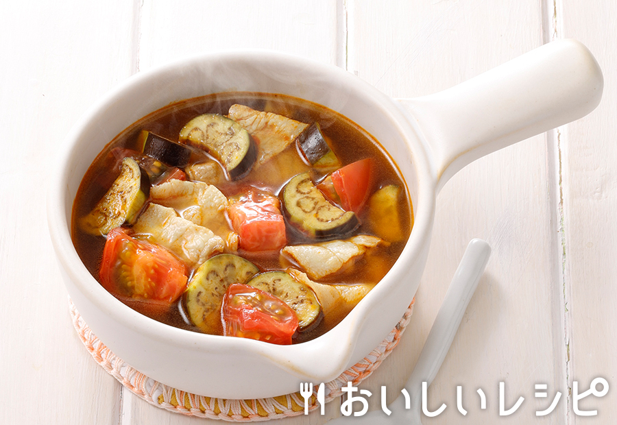 myおかずスープ　なすトマカレー