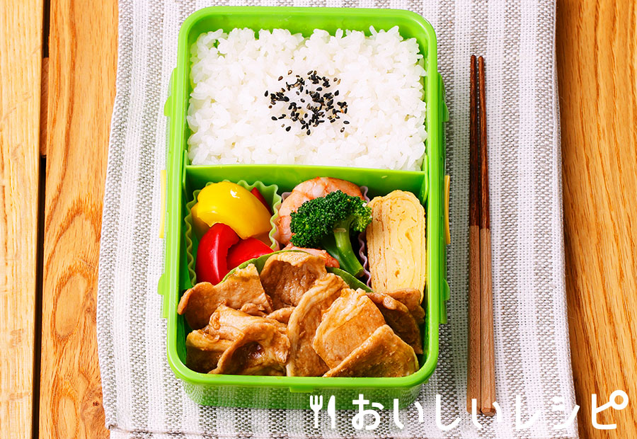 たれプラ弁当 豚の生姜焼き