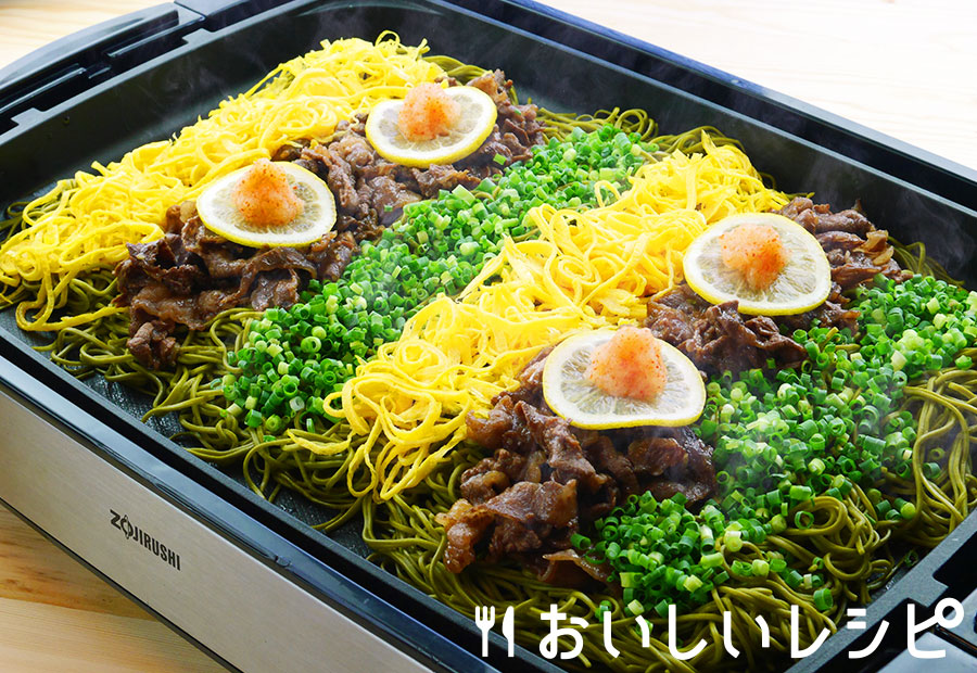 迷ったらこれ ホットプレートで瓦そば おいしいレシピ エバラ食品