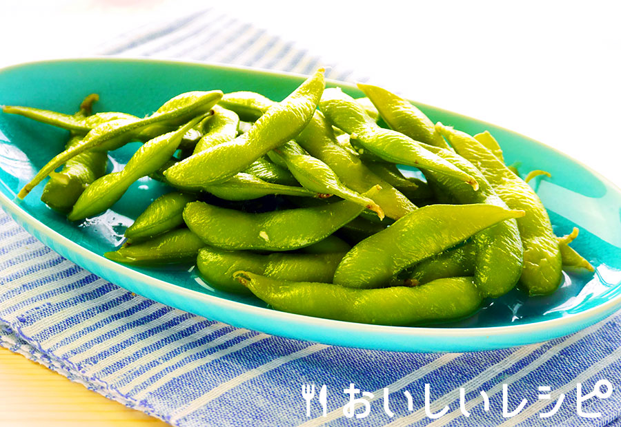 わさび風味の枝豆の浅漬け