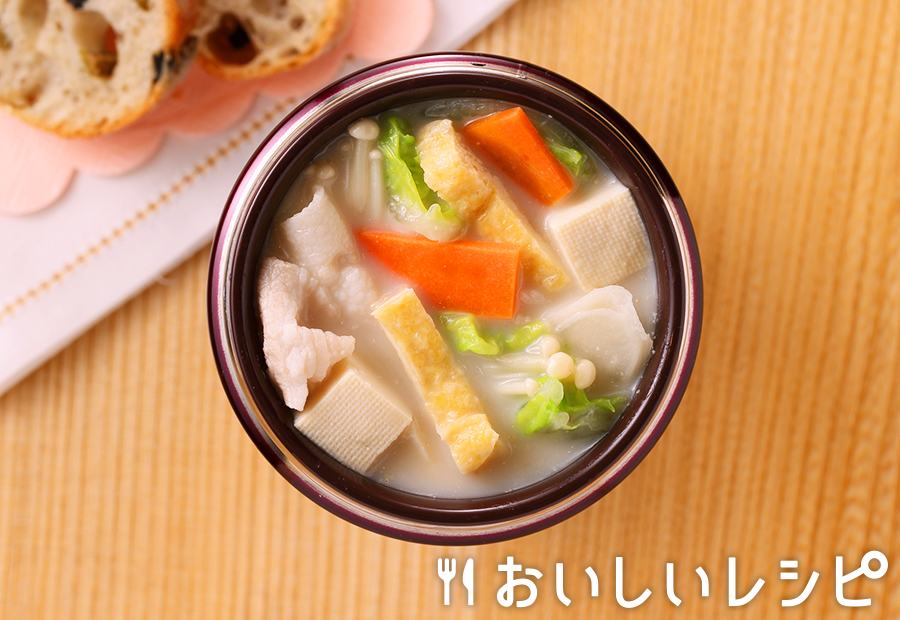 スープジャー★豆乳ごま鍋