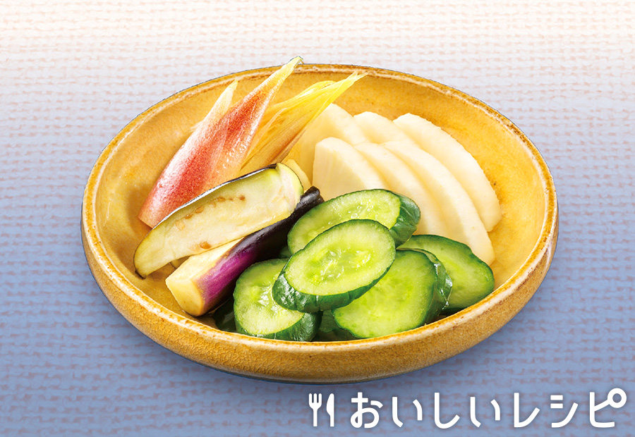 鰹だし浅漬けの盛り合わせ