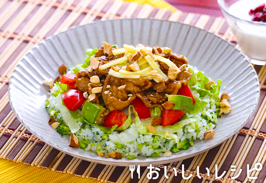 ブロッコリーライスで食べる!黄金タコライス