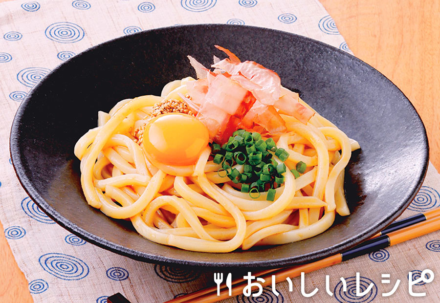 プチッとうどん(釜玉うどん)