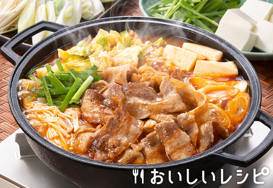 焼いたら絶品!団らん豚ばらキムチ鍋