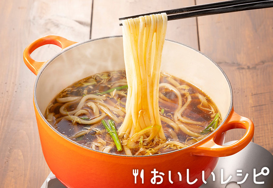 おすすめ〆うどん〈鶏がら醤油つゆ〉