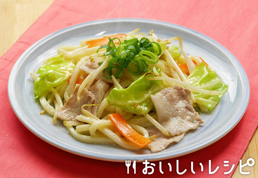 炒めて☆鶏だし焼うどん