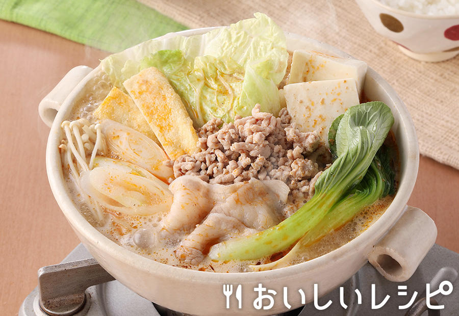 プチッとミックス鍋 担々ごま鍋×濃厚白湯鍋