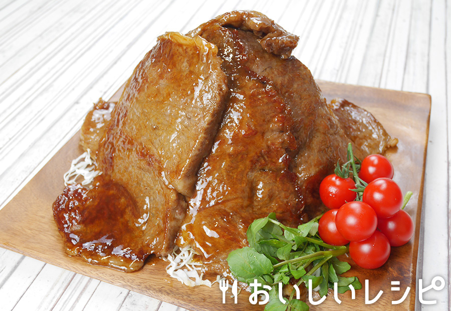 マンガ盛り☆牛肉の生姜焼き