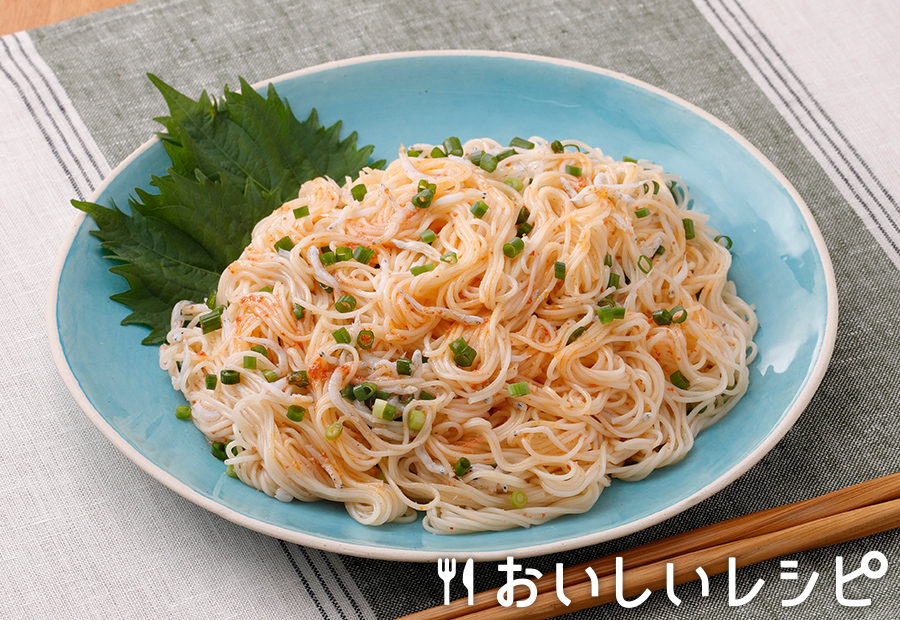 明太しらすそうめん