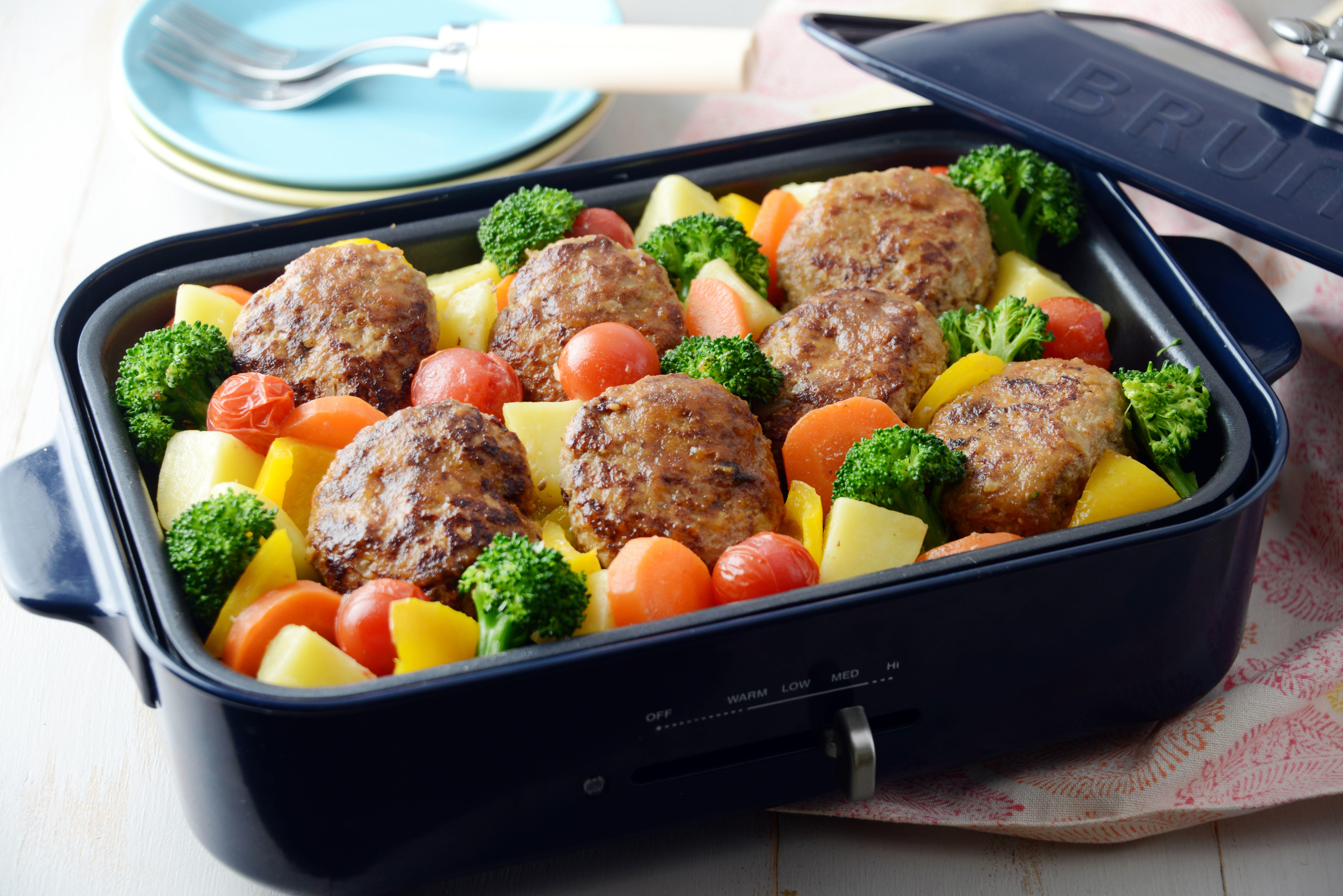 ●日曜日 ホットプレートでさわやか檸檬ハンバーグ