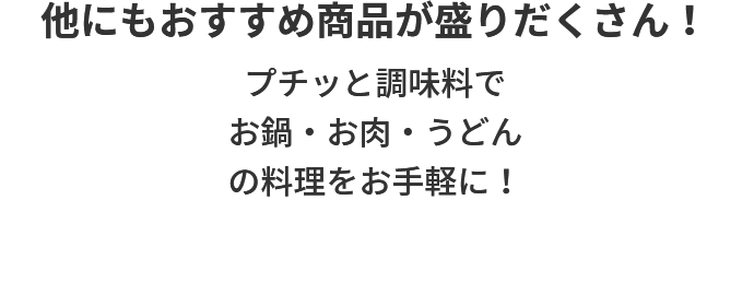 他にもおすすめの商品が盛りだくさん
