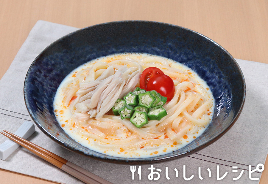 冷やし豆乳たらこクリームうどん