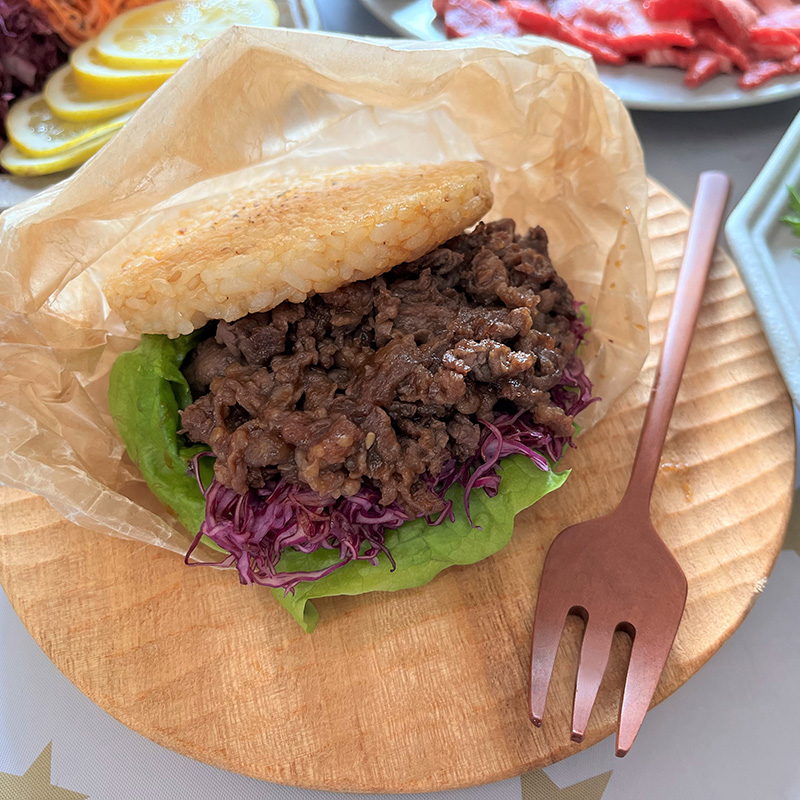 焼肉開き！焼肉ライスバーガー